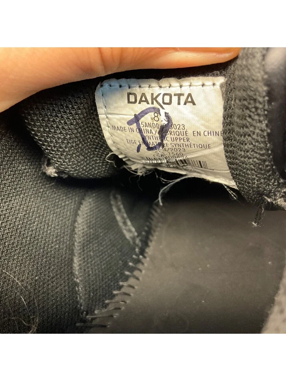 Dakota Men's Lace-Up Steel Toe Sport Oxford Shoes 3023 Black Leather Size 8.5M